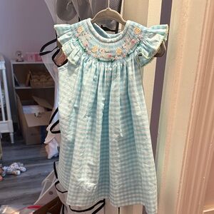 Classic Whimsy smocked Easter bunny Dress size 6m